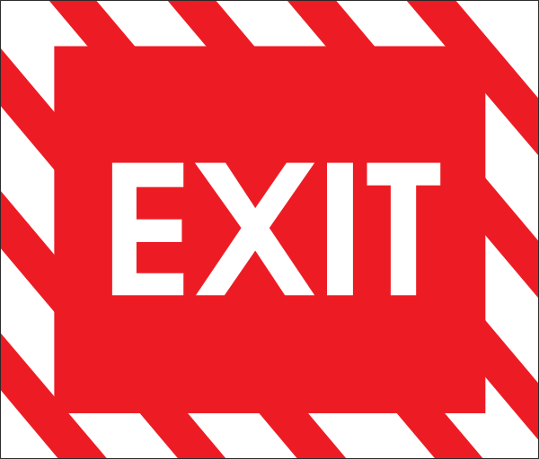 exit sign clip art - photo #7