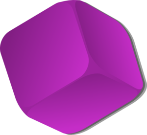 Purple Cube Clip Art