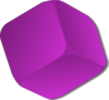 Purple Cube Clip Art