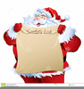 Santa Scroll Clipart Image