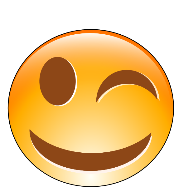 winking smiley face clip art. Winking Smiley clip art