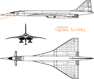 Tupolev Tu-144ll Clip Art