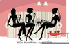 Clipart Women Talking Image