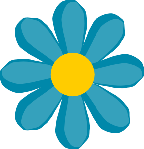 Free Floral Vector on Blue Flower Clip Art   Vector Clip Art Online  Royalty Free   Public