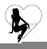 Black And White Cowgirl Clipart Image