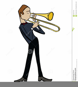 Trombone Player Clipart Image