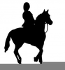Horse Trail Riding Clipart Image