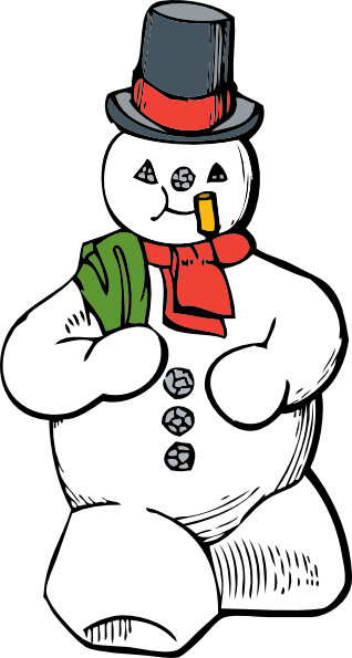 clipart of snowman - photo #50