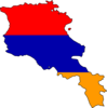 Armenia Flag Map Image