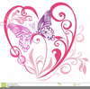Butterfly Heart Clipart Image