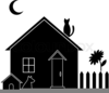 Clipart Silhouettes Of Houses Image