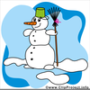 Snowman And Winter Clipart Image