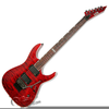 Red Electric Guitar Clipart Image