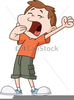 Bored Kid Clipart Image