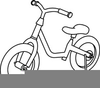 Girl And Tricycle Clipart Image