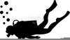 Diving Clipart Black And White Image