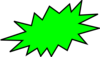 Green Burst Clip Art