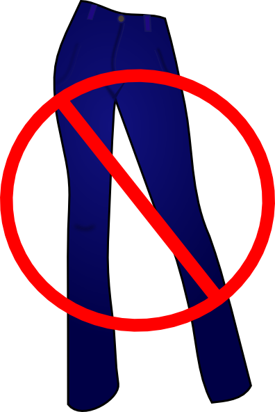 no jeans clip art - photo #1