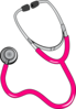 Pink Stethoscope Clip Art