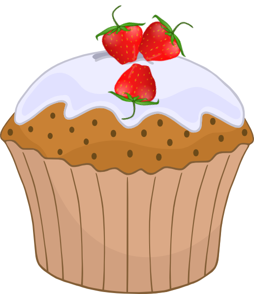 strawberry cupcake clipart - photo #4