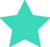 Turquoise Star Clip Art