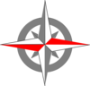 Red Grey Compass Final2 Clip Art