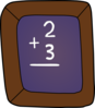 Slate Math  Clip Art