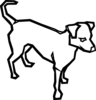 Dog Outline Clip Art