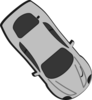 Gray Car - Top View - 310 Clip Art