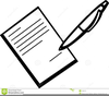 Signing Documents Clipart Image