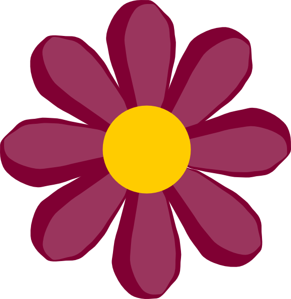 clip art flower. Purple Flower clip art