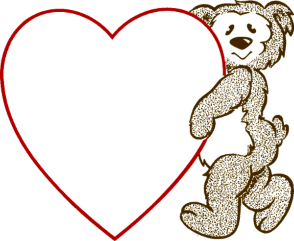 teddy bear with heart clipart - photo #1