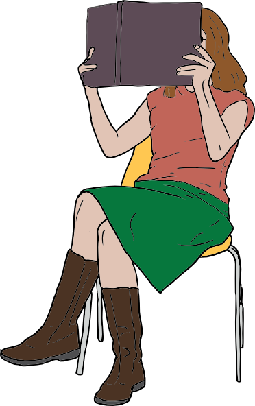 clipart woman reading book - photo #8