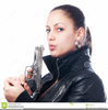 Girls With Guns Clipart Image