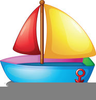 Toy Sailboat Clipart Image