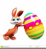 Clipart Easter Eggs And Bunny Image