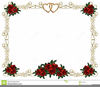 Red Wedding Bells Clipart Image