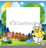 Easter Chicken Clipart Image