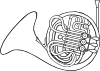 French Horn 2 Clip Art