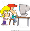 Kids Computer Clipart Image