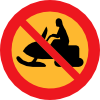 No Snowmobiles Sign Clip Art