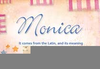Monica Name Definition Image