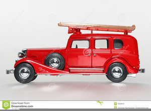 Toy Fire Truck Clipart Image