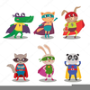 Super Heros Clipart Image