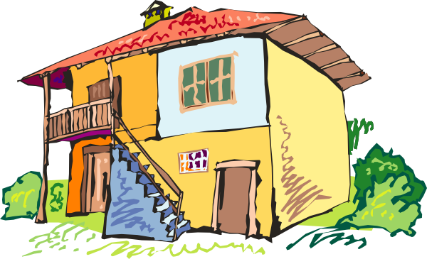 clipart yellow house - photo #44