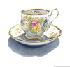 Vintage Teacup Clipart Image