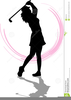 Clipart Female Golfer Image