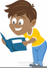 Free Clipart Boy Reading Book Image