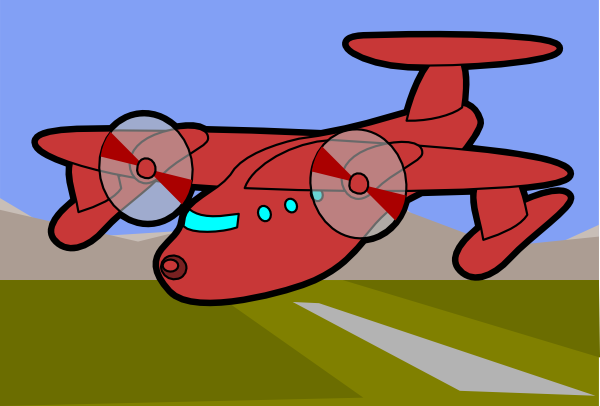 free clip art cartoon airplane - photo #44
