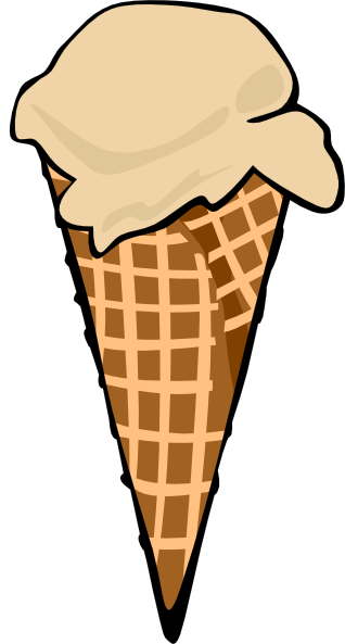 Images Of Ice Cream Cones. Ice Cream Cone (1 Scoop) clip